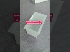 सफेद पॉलीप्रोपाइलीन पीपी वेल्डेड केमिकल स्टोरेज टैंक/इलेक्ट्रोप्लेटिंग टैंक