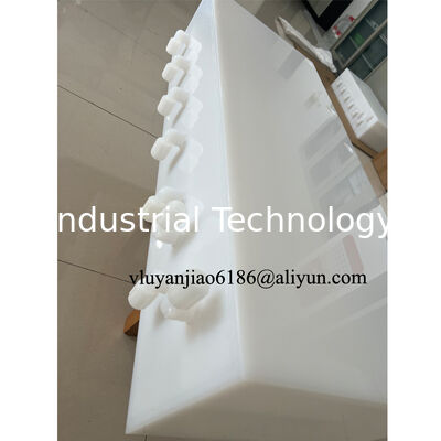 High-Temperature Resistant PFA Welded Tank with Seamless Construction and Customizable Ports for Chemical Storage