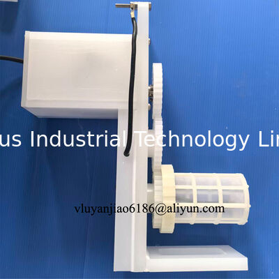 मिनी पीपी इलेक्ट्रोप्लेटिंग बैरल 60*100 मिमी छोटे इलेक्ट्रोप्लेटिंग टैंक के लिए सिंगल बास्केट के साथ